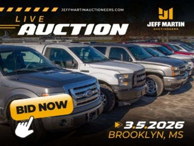 SOUTH MISSISSIPPI AUTO AUCTION FEATURING VEHICLES, BOATS, MOTORCYCLES, RV’S - MARCH 5TH @ 6PM CT