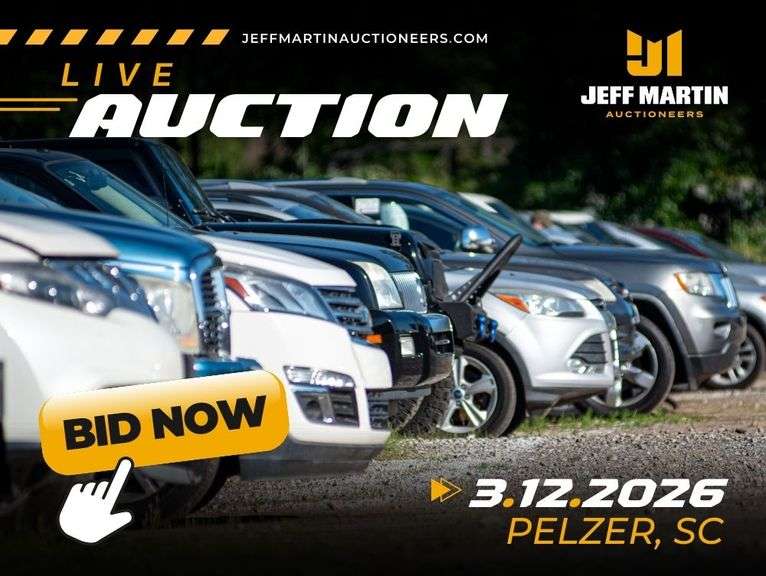 SOUTHEAST AUTOMOBILE AUCTION FEATURING VEHICLES, BOATS, MOTORCYCLES, RV'S  - MARCH 12TH @5:30 PM ET