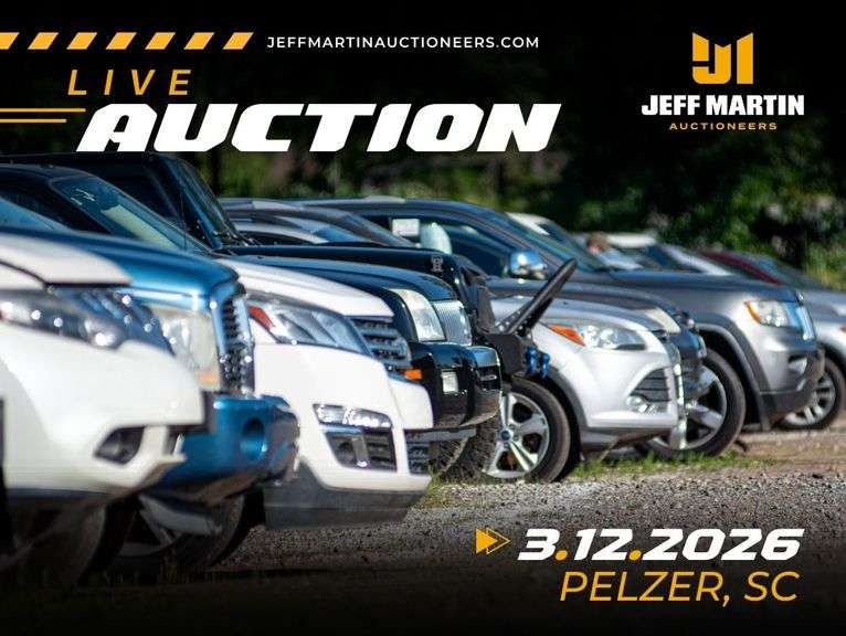 SOUTHEAST AUTOMOBILE AUCTION FEATURING VEHICLES, BOATS, MOTORCYCLES, RV'S  - MARCH 12TH @5:30 PM ET