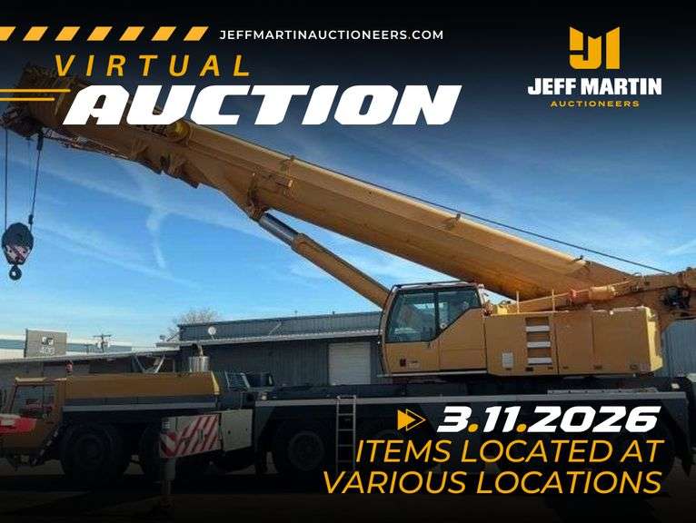 VIRTUAL CRANE & HEAVY TRANSPORT AUCTION - MARCH 11TH @ 10 AM CT