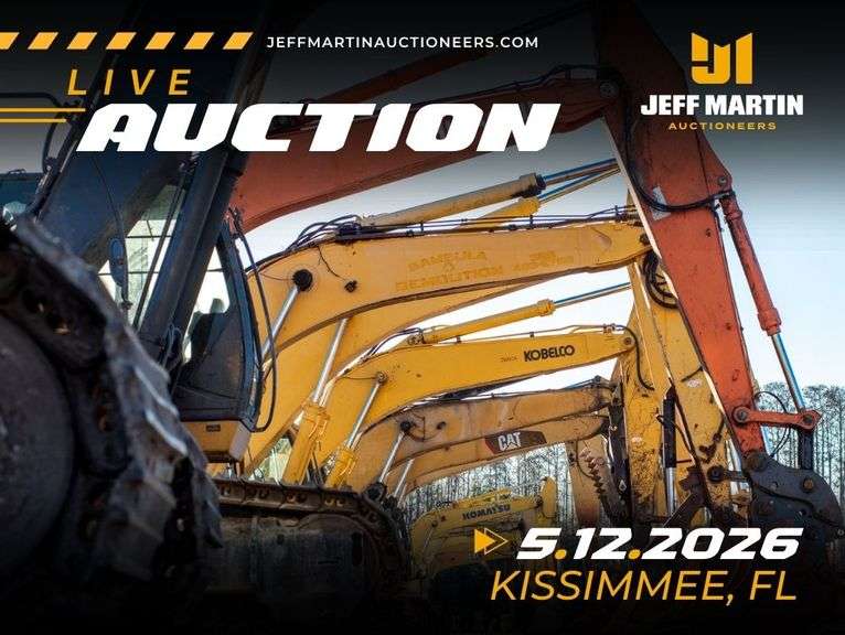 KISSIMMEE FLORIDA CONSTRUCTION LIVE AUCTION- MAY 12TH @ 9AM ET