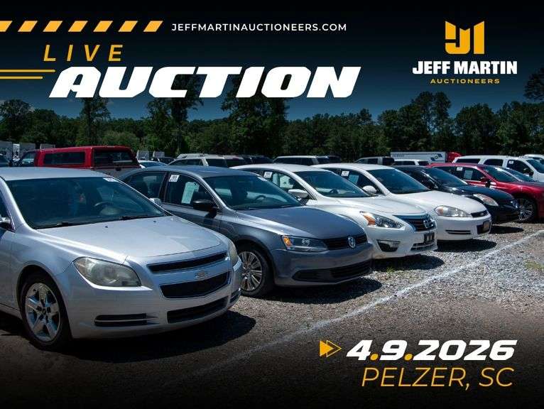 SOUTHEAST AUTOMOBILE AUCTION FEATURING VEHICLES, BOATS, MOTORCYCLES, RV'S - APRIL 9TH @ 5:30 PM ET