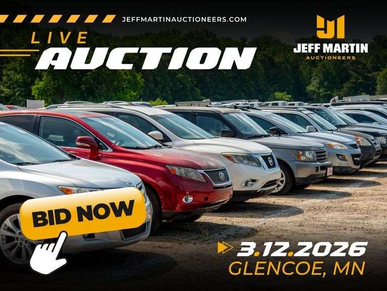 UPPER MIDWEST AUTOMOBILE AUCTION - MARCH 12TH AT 5:30PM CT