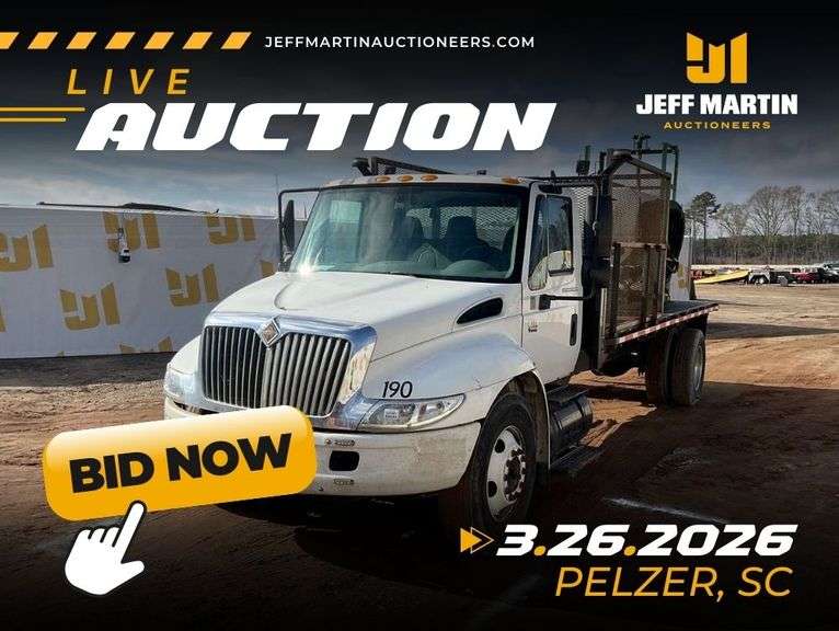 EAST COAST CONST & TRANSPORTATION AUCTION - MARCH 26TH @ 9 AM ET