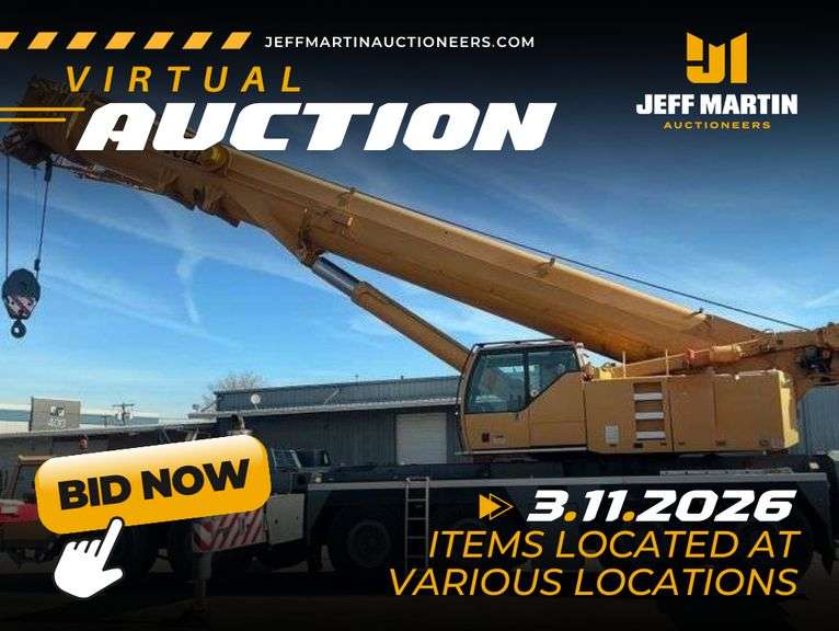 VIRTUAL CRANE & HEAVY TRANSPORT AUCTION - MARCH 11TH @ 10 AM CT
