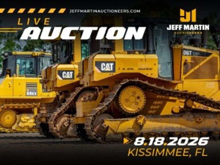 KISSIMMEE FLORIDA CONSTRUCTION LIVE AUCTION- AUGUST 18TH @ 9AM ET       