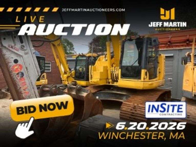 INSITE CONTRACTING - RETIREMENT AUCTION - SATURDAY, JUNE 20TH @ 9 AM ET