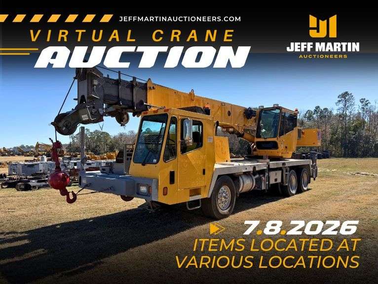 VIRTUAL CRANE & HEAVY TRANSPORT AUCTION - JULY 8TH @ 10 AM CT