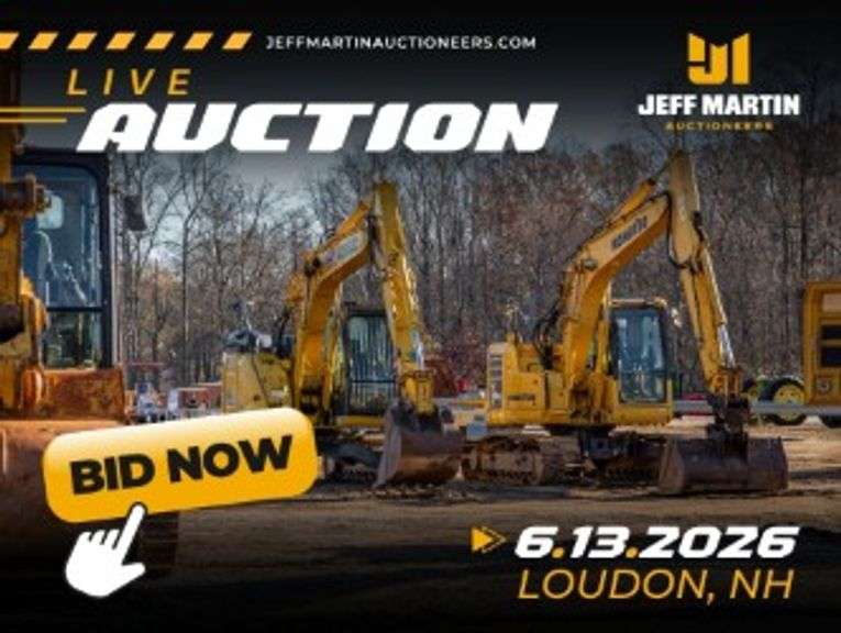 NORTHEAST US LIVE & ONLINE PUBLIC AUCTION - JUNE 13TH @ 9AM ET 