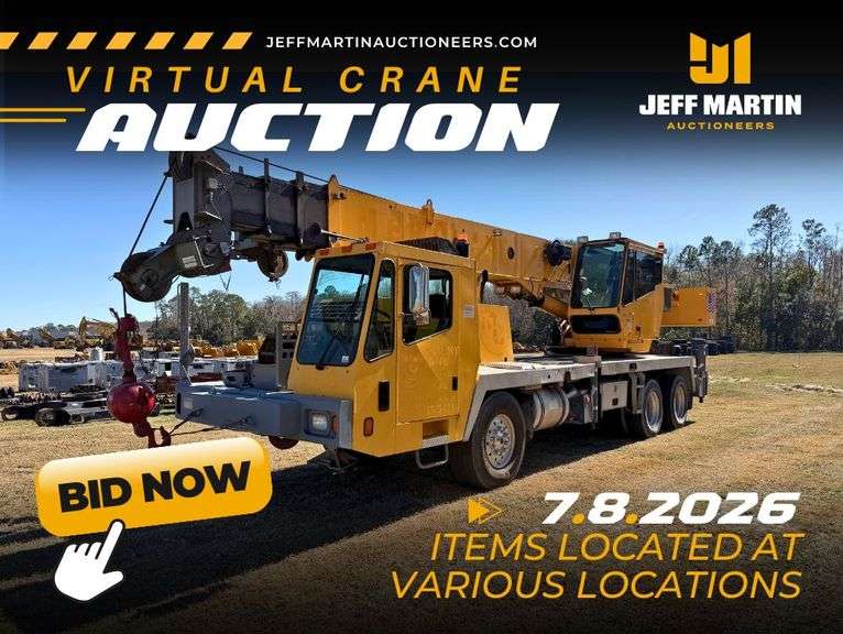 VIRTUAL CRANE & HEAVY TRANSPORT AUCTION - JULY 8TH @ 10 AM CT