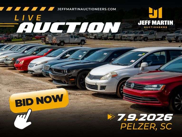 SOUTHEAST AUTOMOBILE AUCTION FEATURING VEHICLES, BOATS, MOTORCYCLES, RV'S - JULY 9TH @ 5:30 PM ET