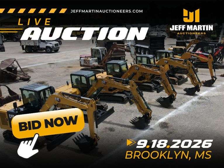 LATE SUMMER CONSTRUCTION & TRANSPORTATION PUBLIC AUCTION - SEPTEMBER 18TH @ 9AM CT