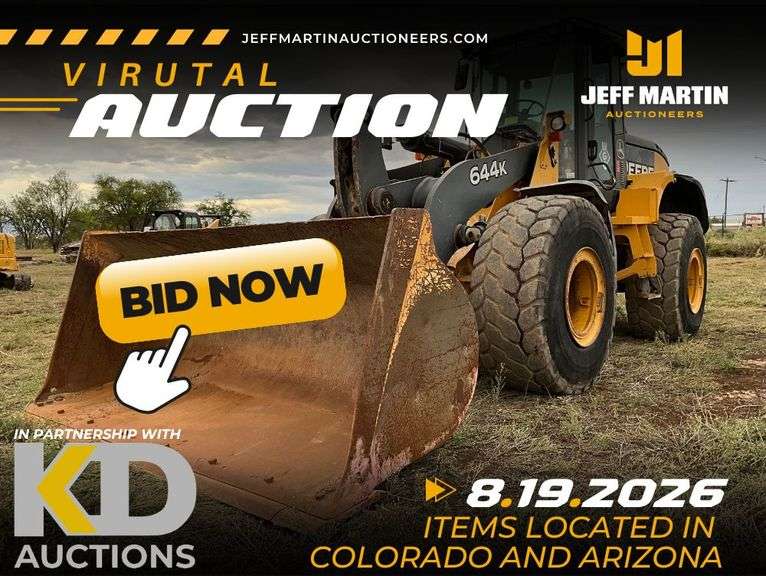 VIRTUAL ROCKY MOUNTAIN AREA BANKRUPTCY AUCTION - WEDNESDAY, AUGUST 19TH @ 10AM MT 