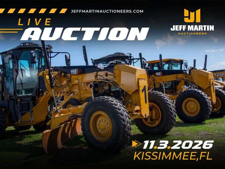 KISSIMMEE FLORIDA CONSTRUCTION LIVE AUCTION- NOVEMBER 03 @ 9AM ET       
