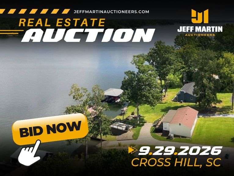 LAKE GREENWOOD REAL ESTATE & PERSONAL PROPERTY ONLINE ONLY AUCTION