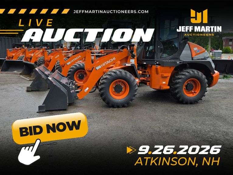 NORTHEAST US LIVE AND ONLINE CONSIGNMENT AUCTION-- SEPTEMBER 26 @9AM ET