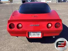 1981 CHEVROLET CORVETTE T-TOP COUPE VIN: 1G1AY8769BS412584