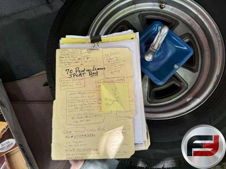 1970 PONTIAC LEMANS VIN: 235370Z125211