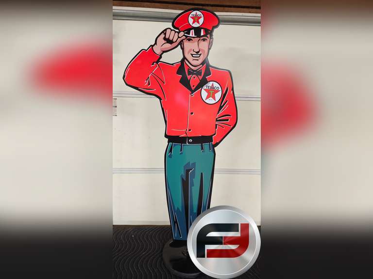 TEXACO SERVICE STATION ATTENDANT, 22" X 49"