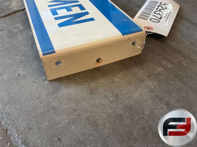 CONOCO MEN‘S RESTROOM FLANGE SIGN, 10” X 5”