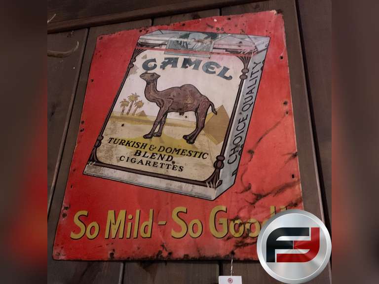 CAMEL SO MILD-SO GOOD TIN SIGN