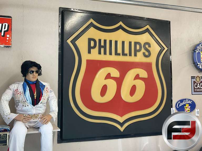 PHILLIPS 66 ACRYLIC SIGN, 80” X 80”