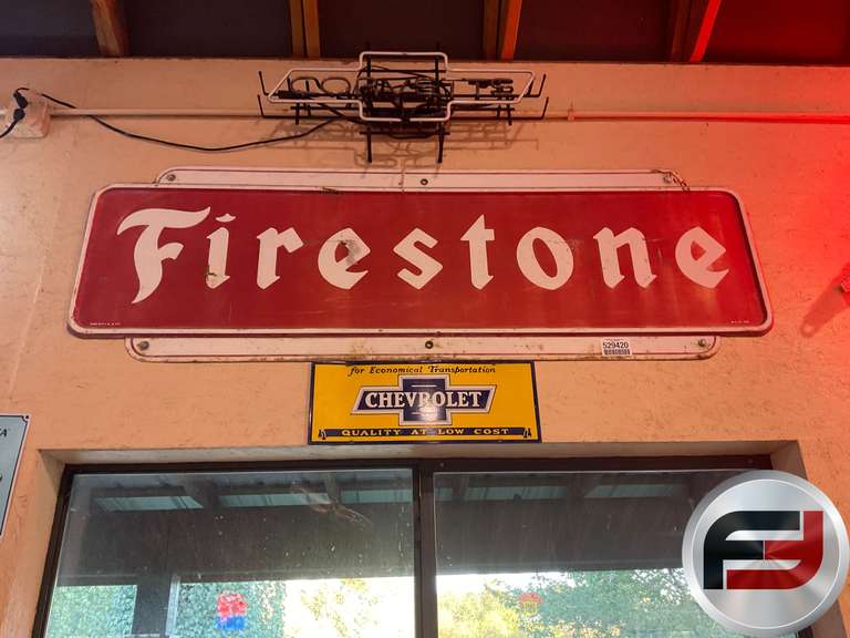 FIRESTONE EMBOSSED SIGN