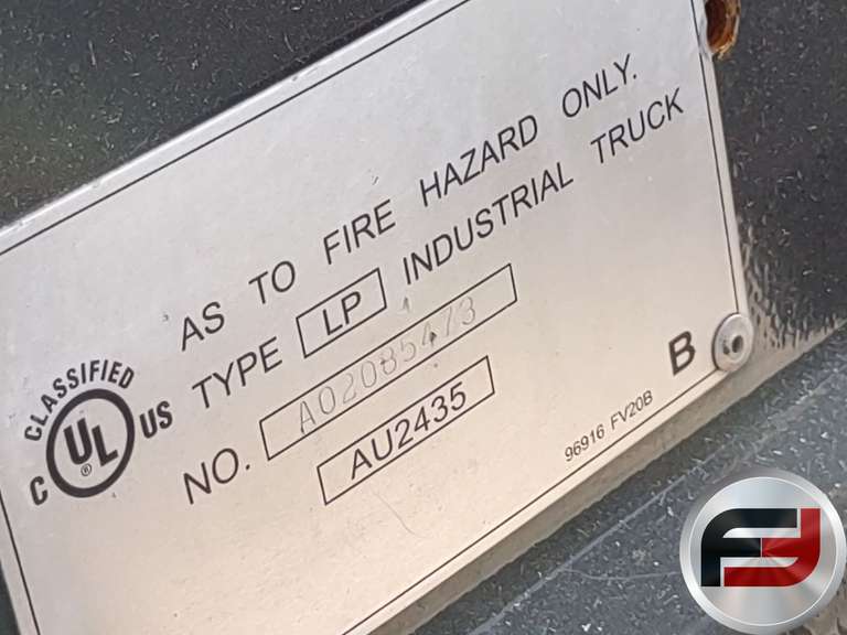 NISSAN BY UNI CARRIERS MCP1F2A20LV 3395LB CUSHION TIRE FORKLIFT SN: CP1F-9W8041