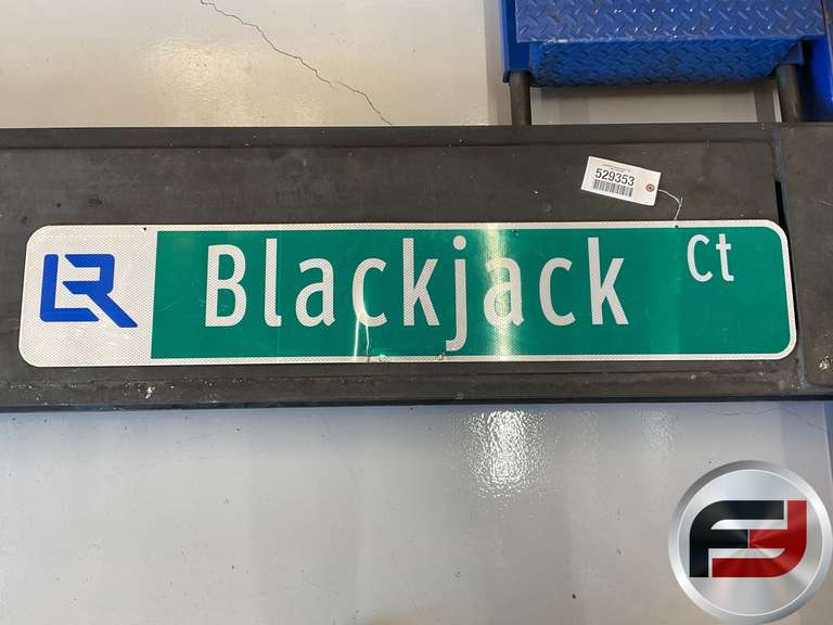 BLACKJACK CT ROAD SIGN, DOUBLE SIDED, 48” X 9”