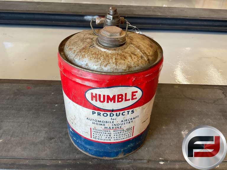 HUMBLE OIL & REFINING COMPANY 5 GALLON GAS CAN