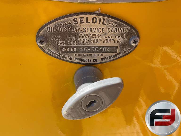 SHELL SELOIL OIL DISPLAY SERVICE CABINET
