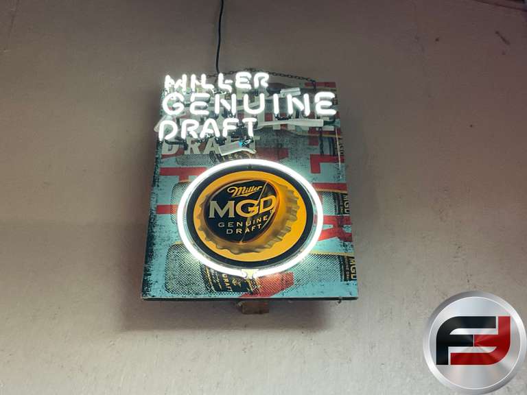 MILLER GENUINE DRAFT NEON SIGN