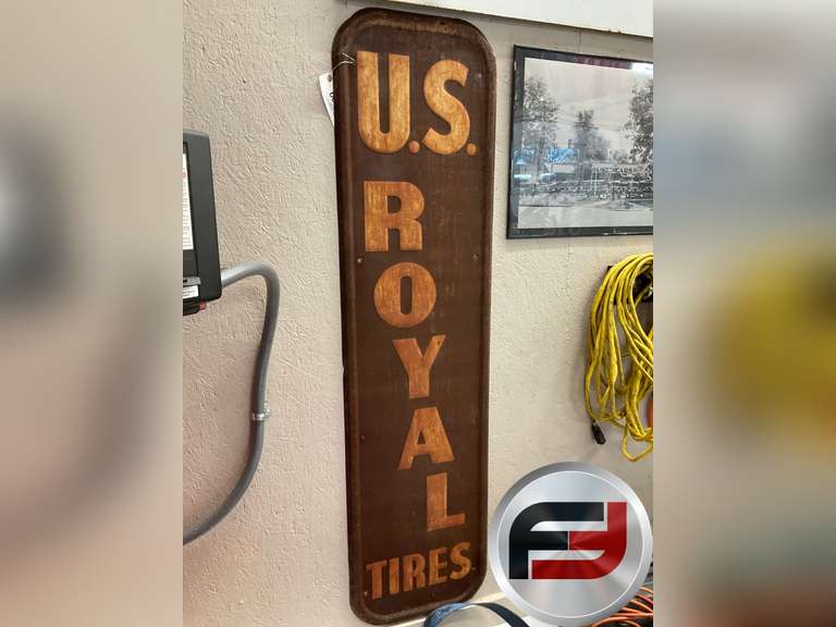 US ROYAL TIRES, EMBOSSED 16” X 61”