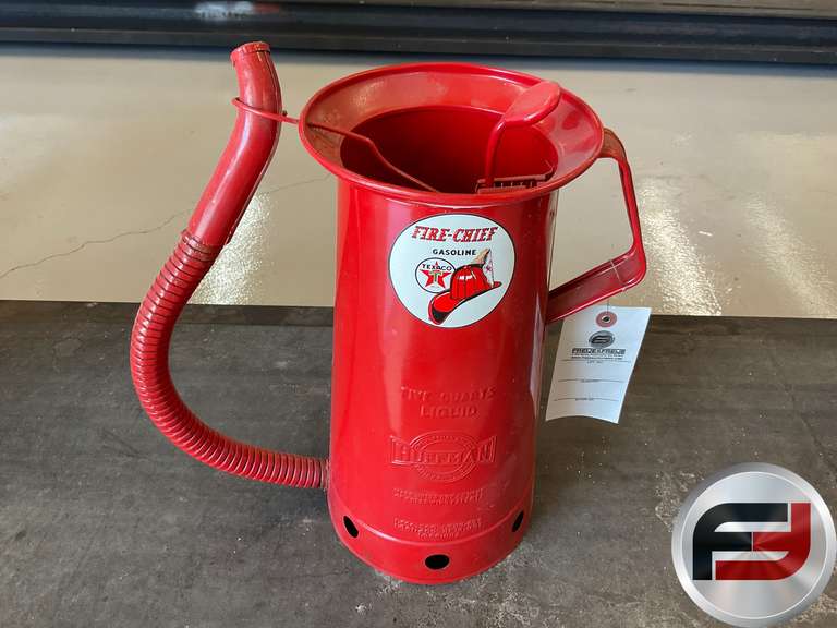 TEXACO FIRE-CHIEF 5 QUART BULK OIL CAN