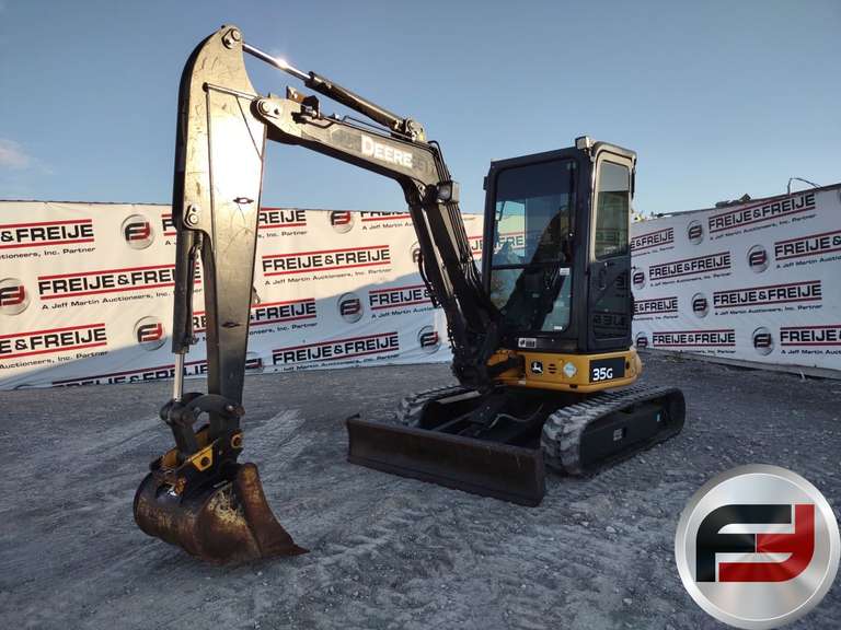 2017 DEERE 35 G MINI EXCAVATOR SN: 1FF035GXLHK279882