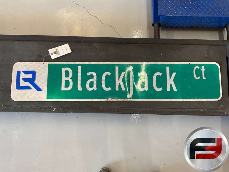 BLACKJACK CT ROAD SIGN, DOUBLE SIDED, 48” X 9”
