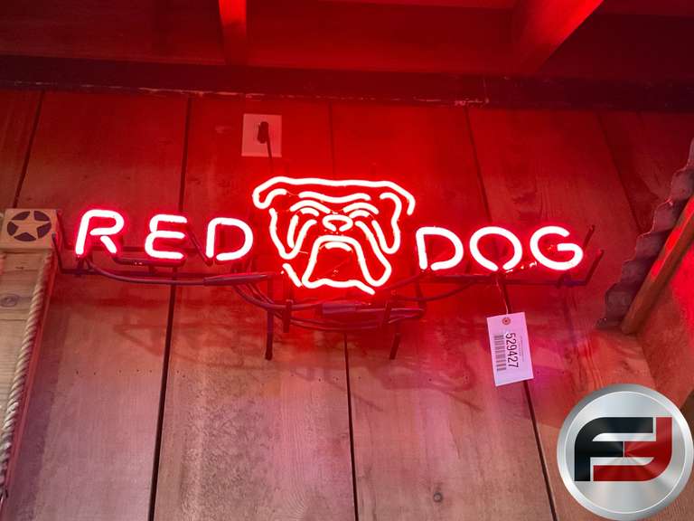 RED DOG BEER NEON SIGN