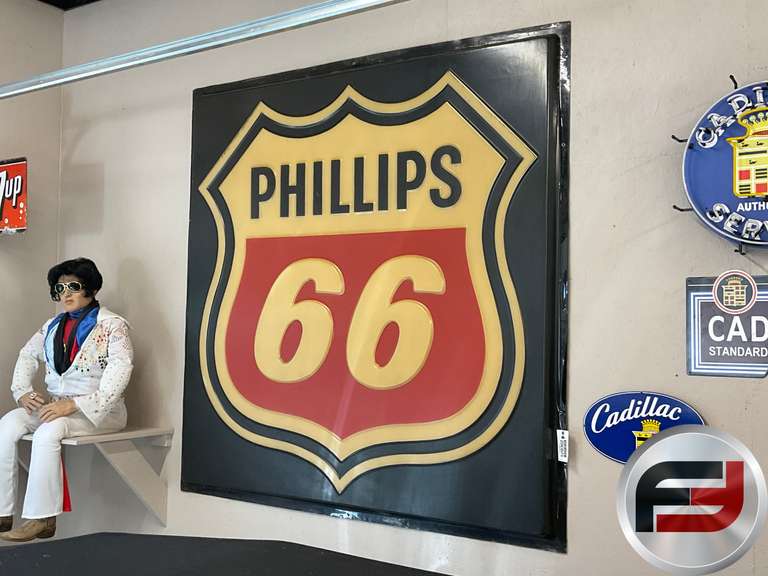 PHILLIPS 66 ACRYLIC SIGN, 80” X 80”