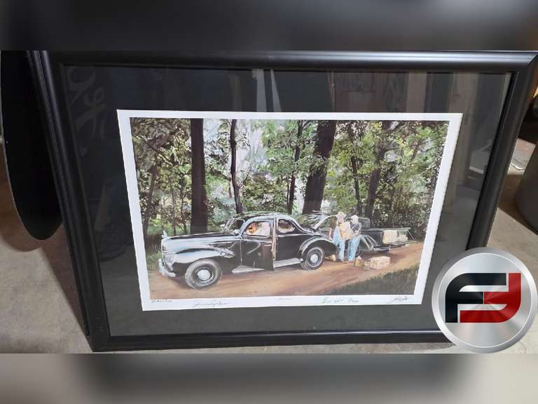 "IN THE CLEARING" PICTURE, 34" X 27", 77/100 ARTIST PROOF,