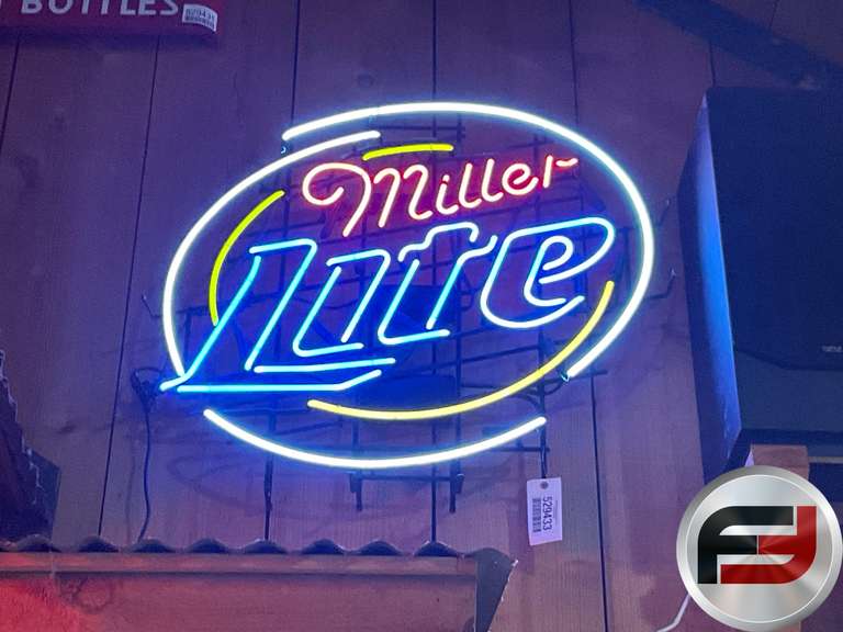 MILLER LITE NEON SIGN