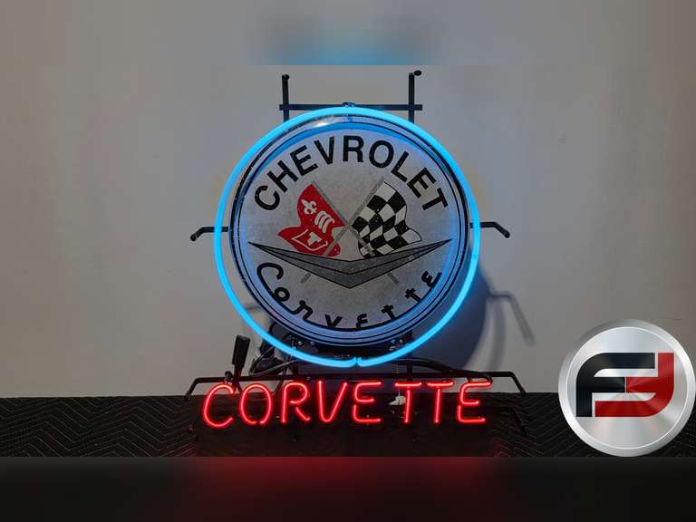 CORVETTE NEON SIGN, 20" X 24"