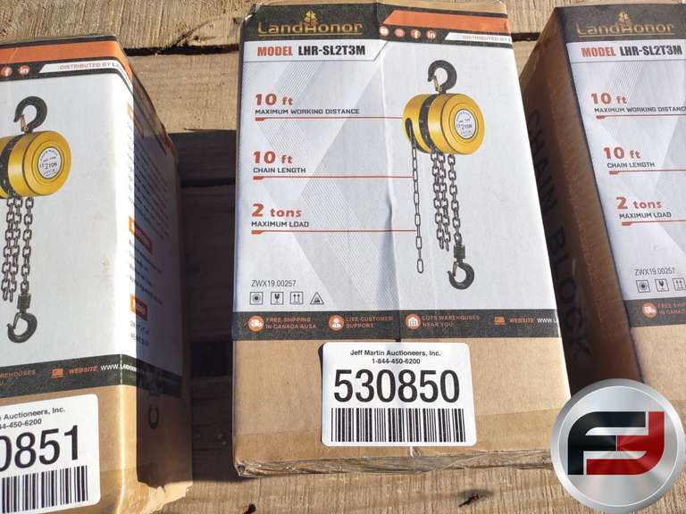 UNUSED LANDHONOR 2 TON CHAIN HOIST