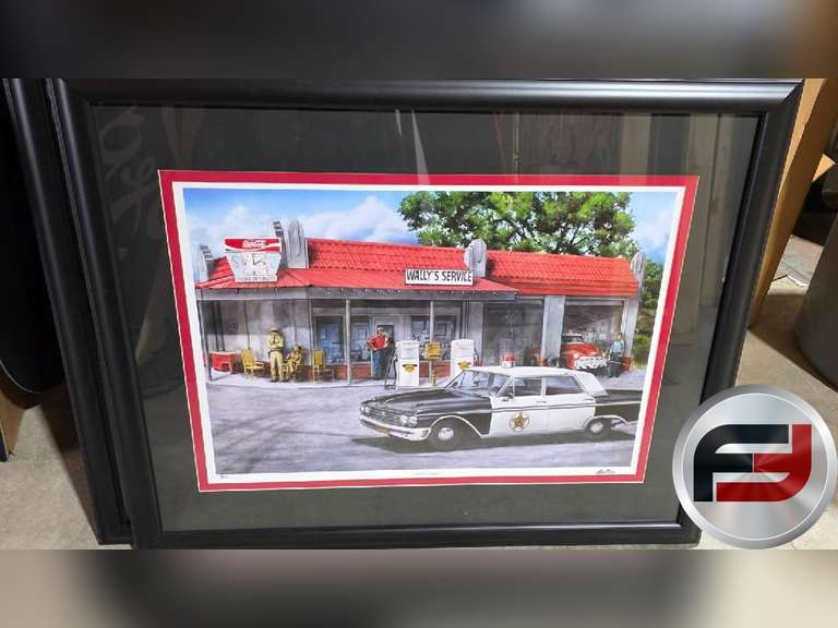 "AFTERNOON AT WALLY'S" PICTURE, 34" X 27", NUMBER 39/1500