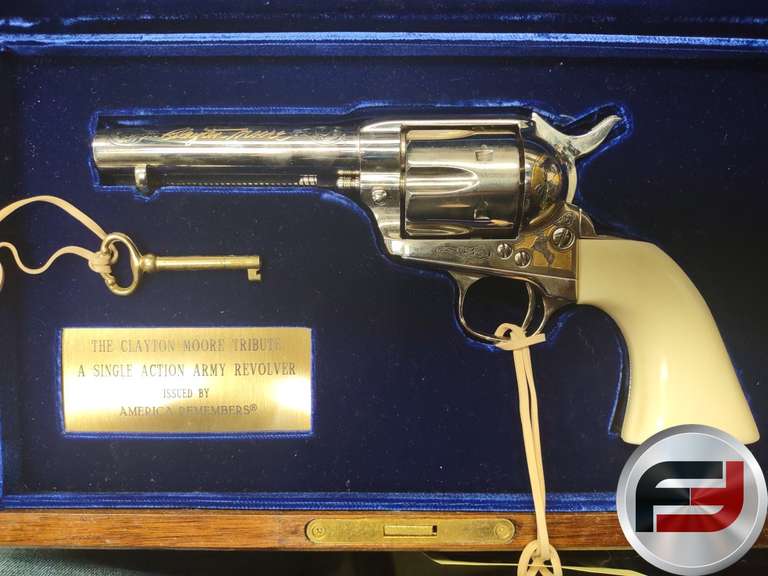 UBERTI MODEL SINGLE ACTION ARMY CLAYTON MOORE TRIBUTE .45CALIBER SN: 156420