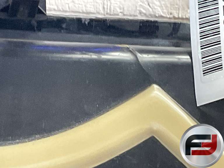 PHILLIPS 66 ARYLIC EMBOSSED SIGN, CRACK ON TOP RIGHT, 43”