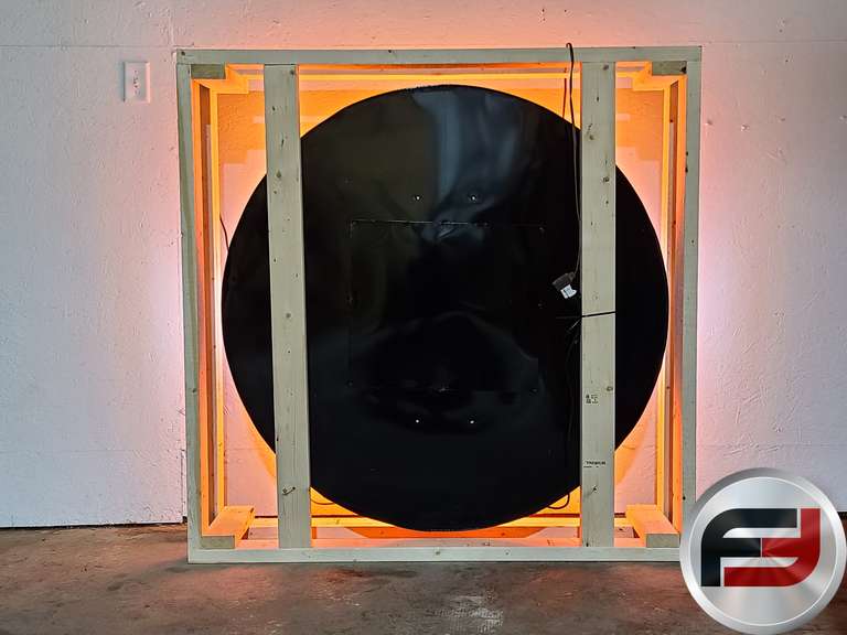 CUSTOM MOPAR TIN NEON SIGN, 48"X 48", NEW NEON GLASS,