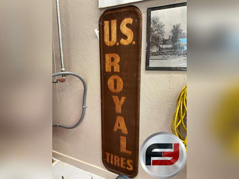 US ROYAL TIRES, EMBOSSED 16” X 61”