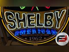 CUSTOM SHELBY RACING TIN NEON SIGN, 48" X 48", NEW