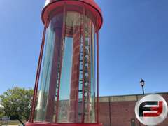 TEXACO GILBERT & BAKER VISIBLE GAS PUMP WITH GLASS ND