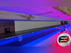 ORIGINAL MOBILGAS PORCELAIN NEON SIGN, 72" X 72", ANIMATED NEON,